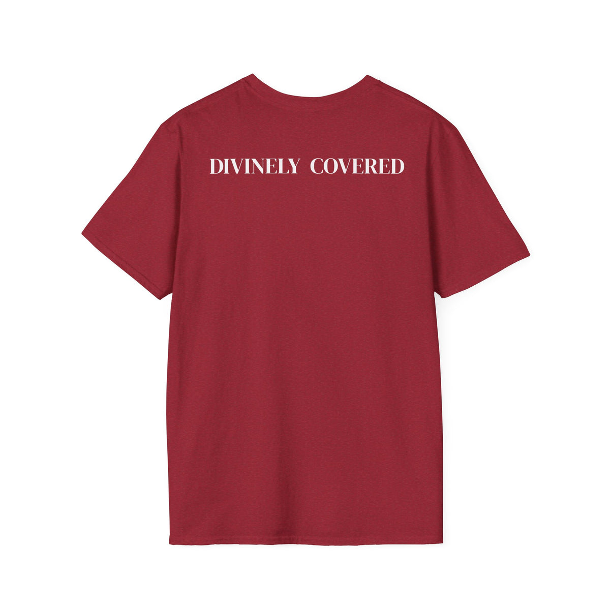 Divinely Covered Streetwear Graphic Tee | Gold Resilient Flame Minimalist T-Shirt | Luxury Unisex Empowerment Clothing | Survivor Armor Top