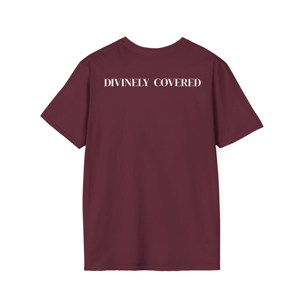 Divinely Covered Streetwear Graphic Tee | Gold Resilient Flame Minimalist T-Shirt | Luxury Unisex Empowerment Clothing | Survivor Armor Top