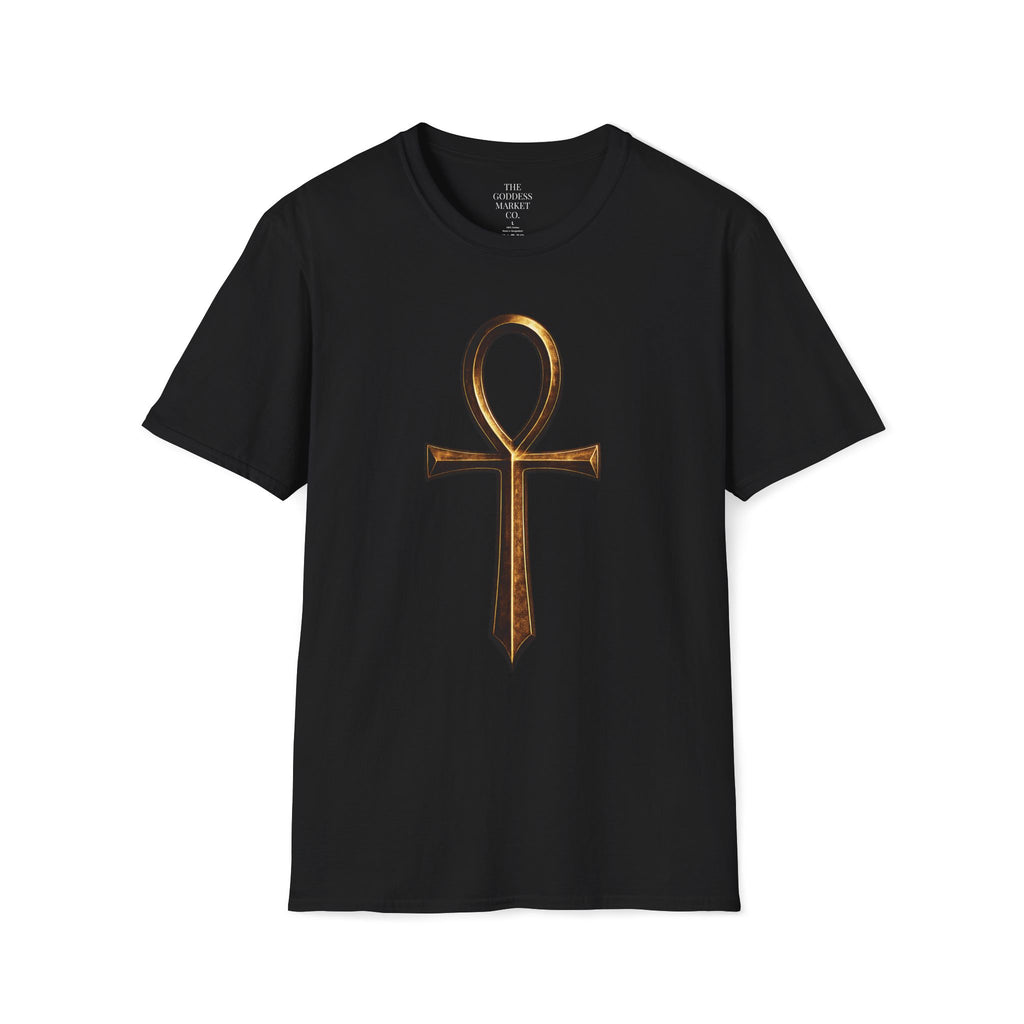 Ankh Dagger Streetwear Graphic Tee | Unisex Anchor Collection Shirt | Ancient Egyptian Protection Symbol T-Shirt | Resilience Overcomer Gift