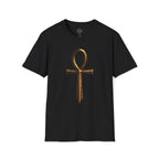 Ankh Dagger Streetwear Graphic Tee | Unisex Anchor Collection Shirt | Ancient Egyptian Protection Symbol T-Shirt | Resilience Overcomer Gift