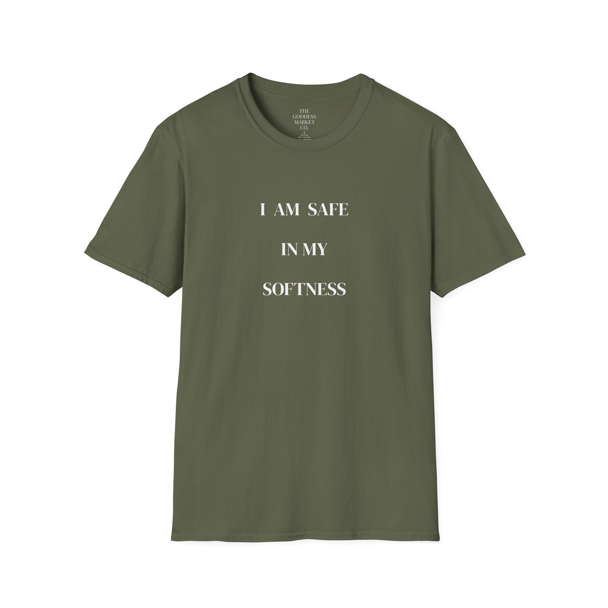 I Am Safe In My Softness Graphic Tee | Unisex Streetwear Oversized T-Shirt | Goddess Energy Loungewear | Gentle Healing Survivor Gift