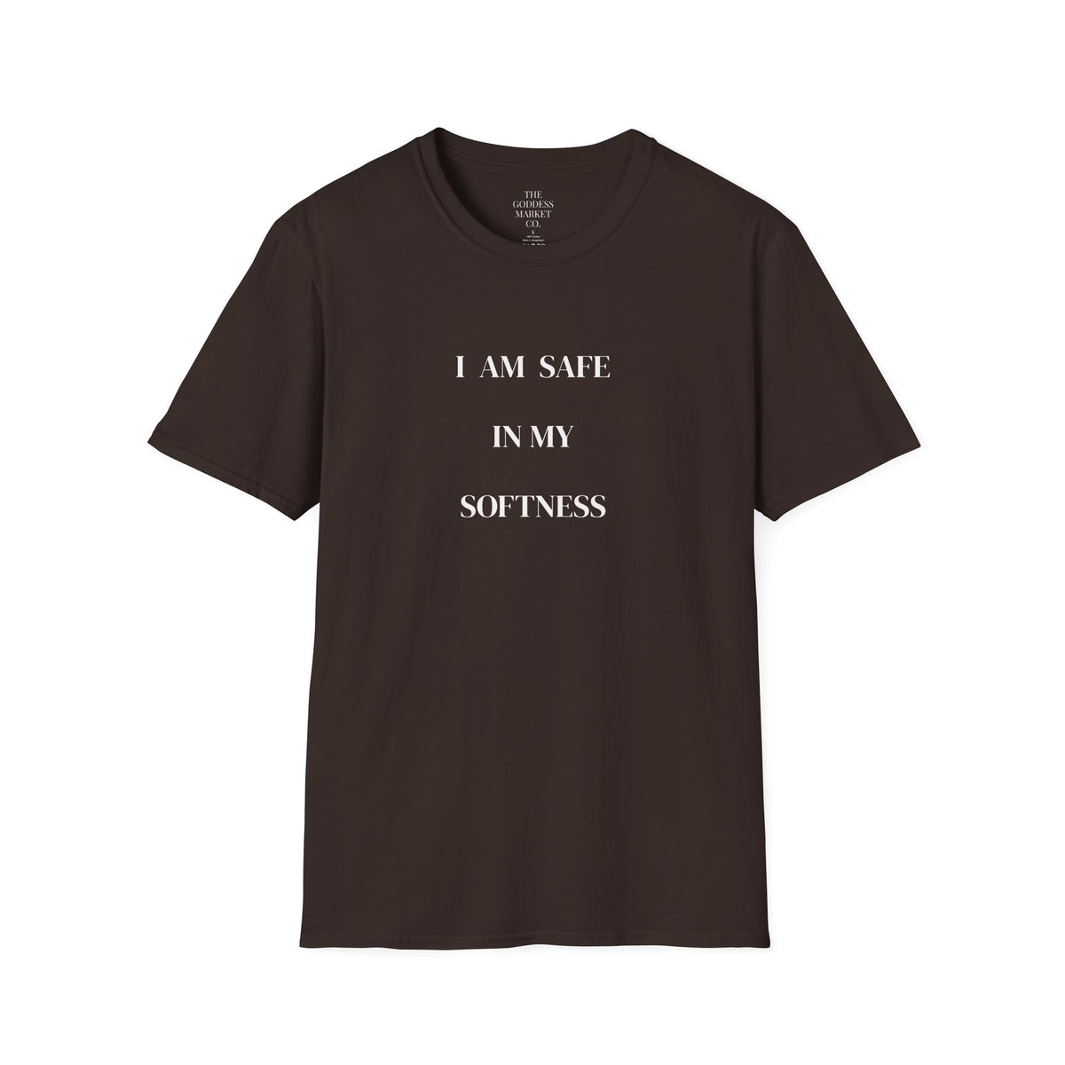 I Am Safe In My Softness Graphic Tee | Unisex Streetwear Oversized T-Shirt | Goddess Energy Loungewear | Gentle Healing Survivor Gift