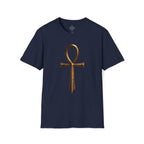 Ankh Dagger Streetwear Graphic Tee | Unisex Anchor Collection Shirt | Ancient Egyptian Protection Symbol T-Shirt | Resilience Overcomer Gift