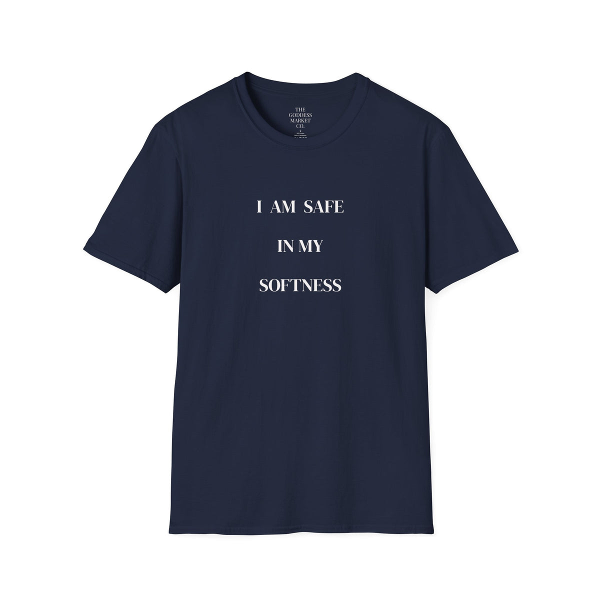 I Am Safe In My Softness Graphic Tee | Unisex Streetwear Oversized T-Shirt | Goddess Energy Loungewear | Gentle Healing Survivor Gift