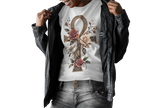 Afrocentric Ankh Rose Shirt, Black Woman Culture Tee, Soft Life Aesthetic Shirt, Comfort Colors Tee, Gift for Her