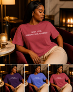 Soft Life Strong Boundaries T-Shirt, Minimalist Affirmation Tee