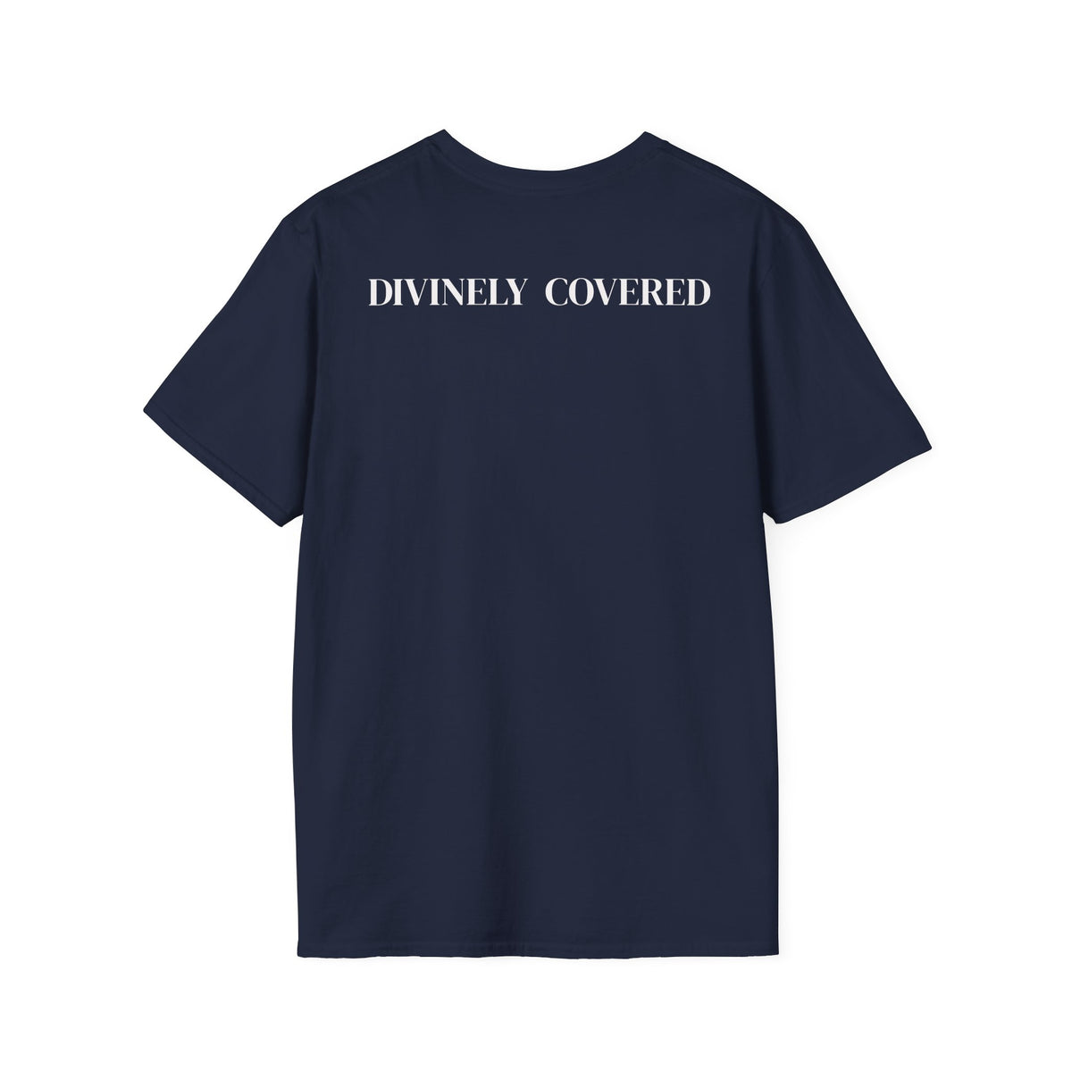 Divinely Covered Streetwear Graphic Tee | Gold Resilient Flame Minimalist T-Shirt | Luxury Unisex Empowerment Clothing | Survivor Armor Top