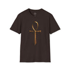 Ankh Dagger Streetwear Graphic Tee | Unisex Anchor Collection Shirt | Ancient Egyptian Protection Symbol T-Shirt | Resilience Overcomer Gift