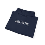 BREATHE Distressed Text Hoodie | Unisex Streetwear Graphic Sweatshirt | Mental Health Empowerment Pullover | Goddess Energy Resilience Gift