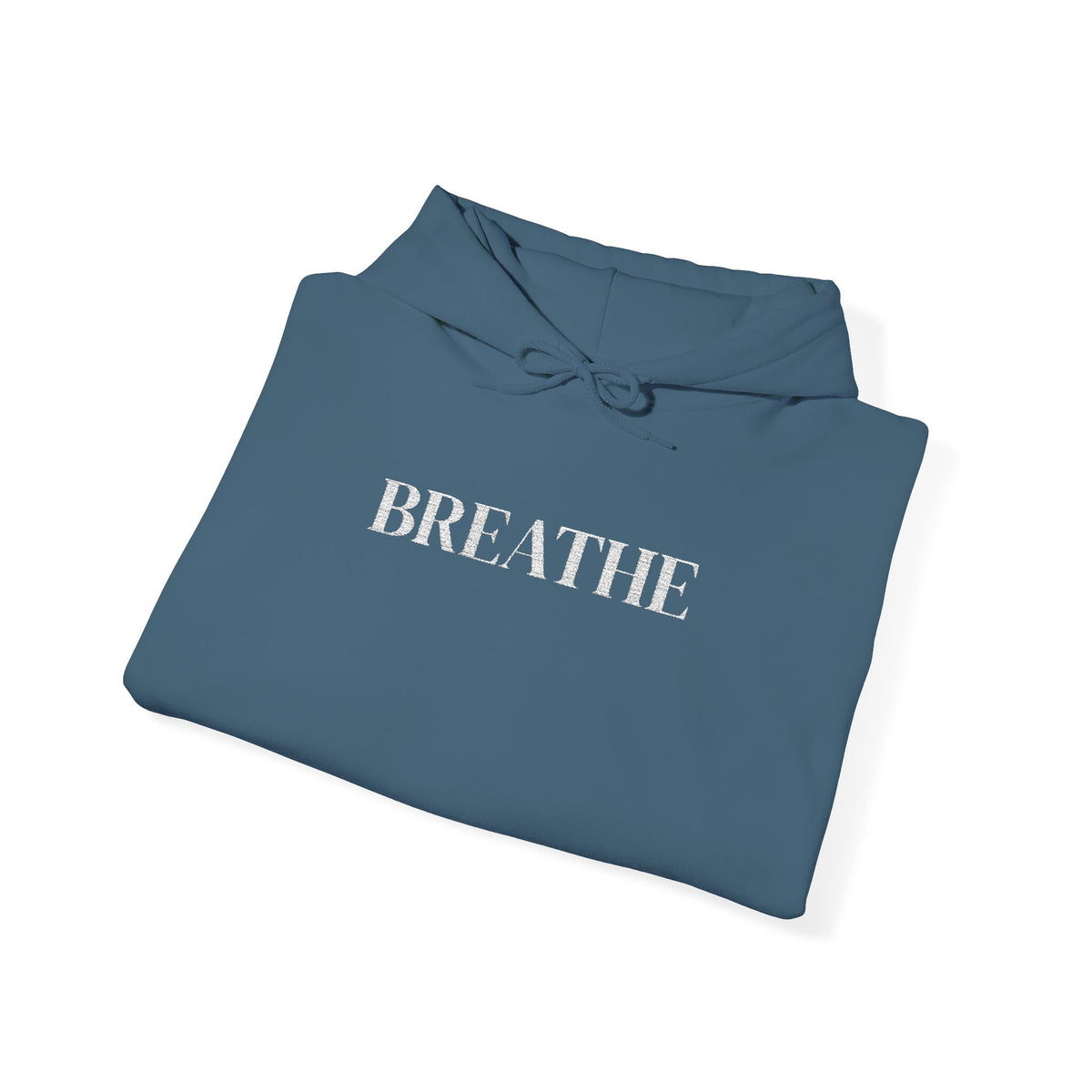 BREATHE Distressed Text Hoodie | Unisex Streetwear Graphic Sweatshirt | Mental Health Empowerment Pullover | Goddess Energy Resilience Gift
