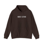 BREATHE Distressed Text Hoodie | Unisex Streetwear Graphic Sweatshirt | Mental Health Empowerment Pullover | Goddess Energy Resilience Gift