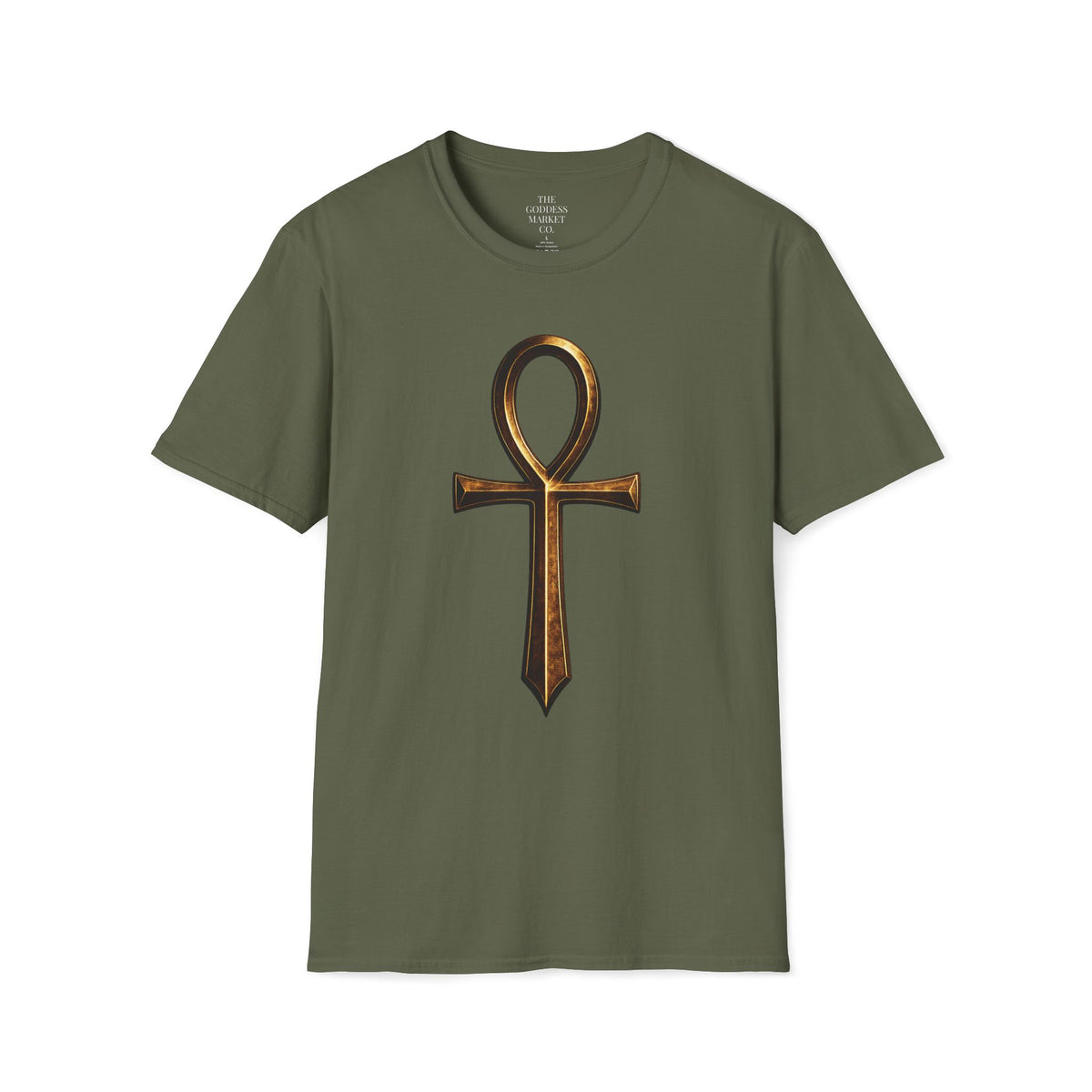 Ankh Dagger Streetwear Graphic Tee | Unisex Anchor Collection Shirt | Ancient Egyptian Protection Symbol T-Shirt | Resilience Overcomer Gift